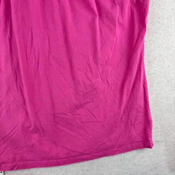 Preswick & Moore Sleeveless Blouse Women's 2X Bubblegum Pink 100% Cotton Stretch - Picture 3 of 8